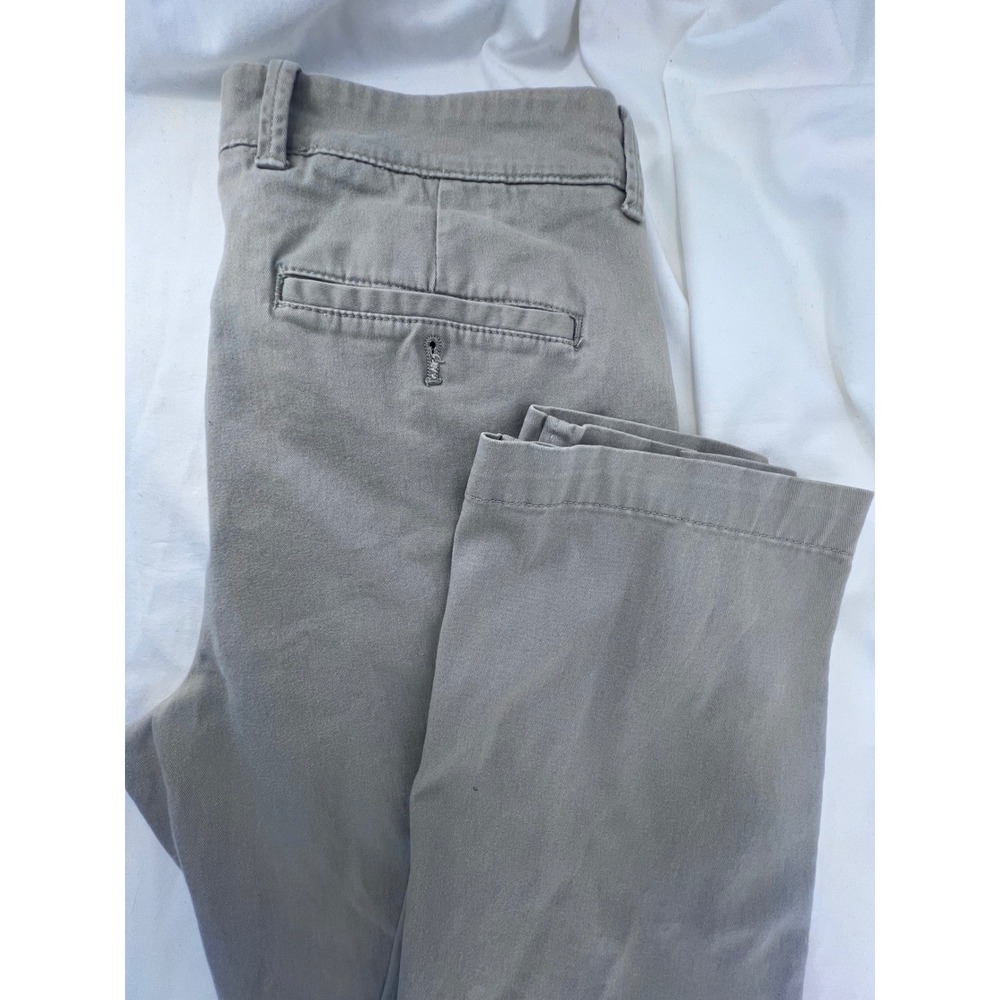 Saksโ Fifth Avenue Mens Grey Chino Pants Straight Leg Size 33x32 Casual Trousers